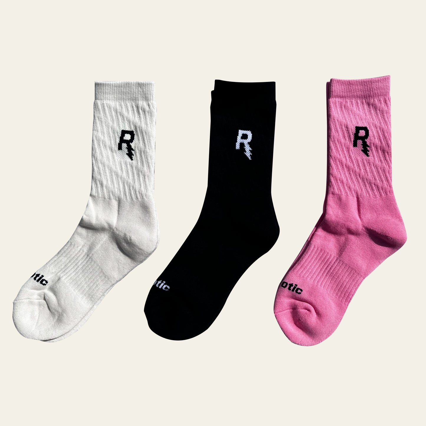 3 Pack Rexotic Zigzag Socks
