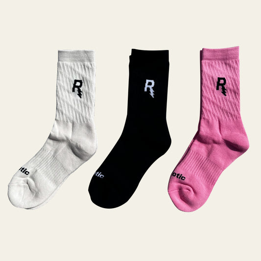 3 Pack Rexotic Zigzag Socks