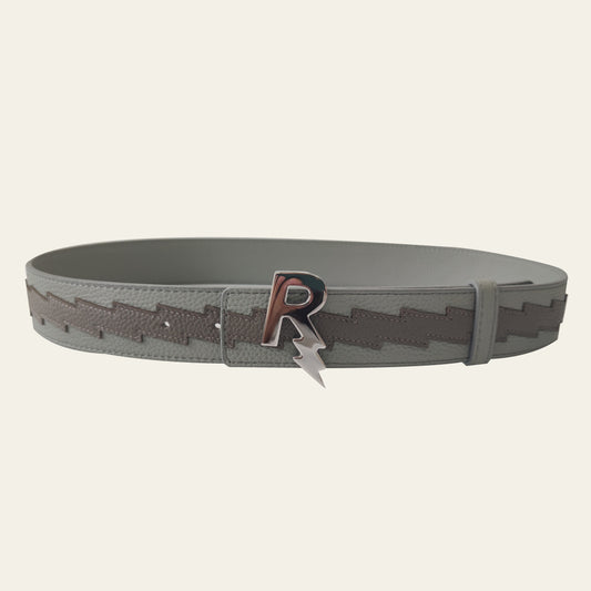 Rexotic Belt Storm Grey – Chrome Buckle