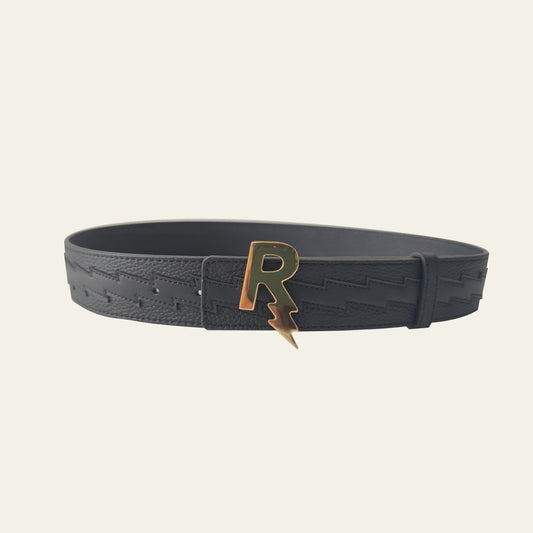 Rexotic Belt Phantom Black – Gold Buckle