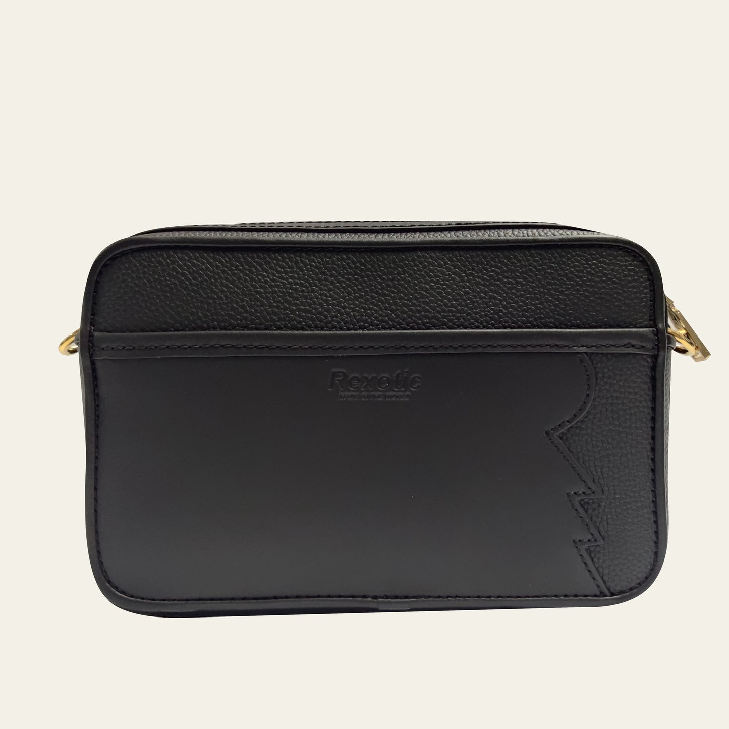 Rexotic Shoulder Bag Phantom Black – Gold Hardware