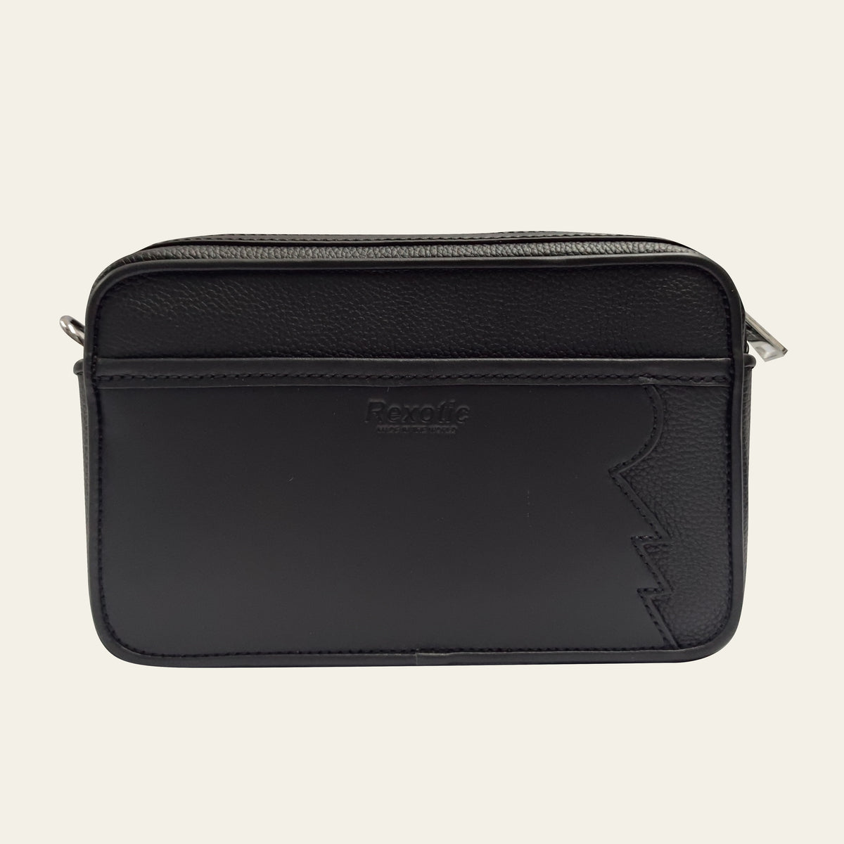 Rexotic Shoulder Bag Phantom Black – Chrome Hardware