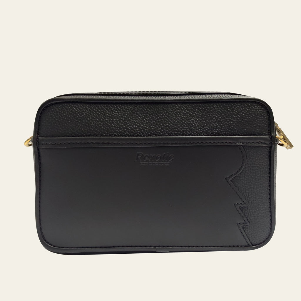 Rexotic Shoulder Bag Phantom Black – Gold Hardware