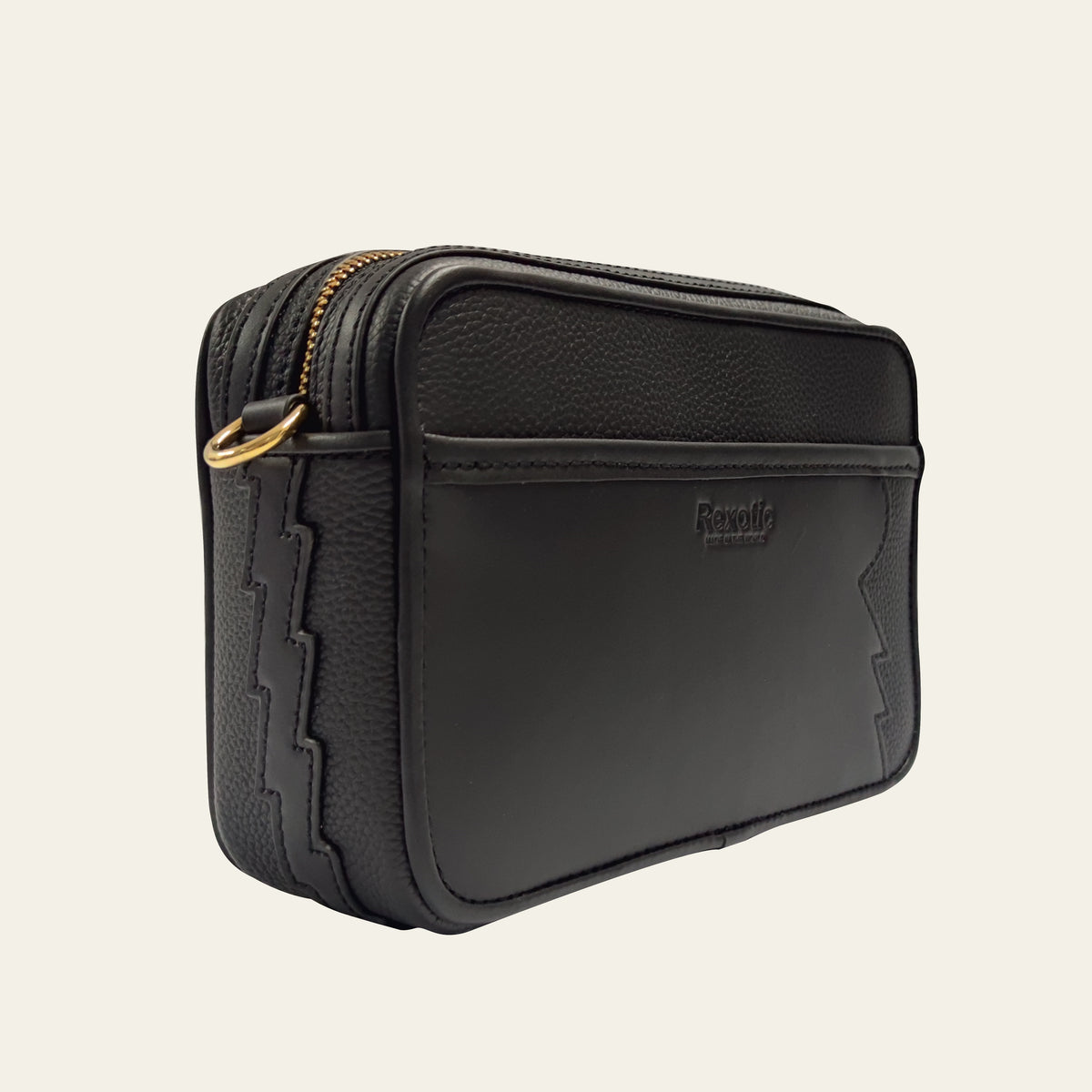 Rexotic Shoulder Bag Phantom Black – Gold Hardware