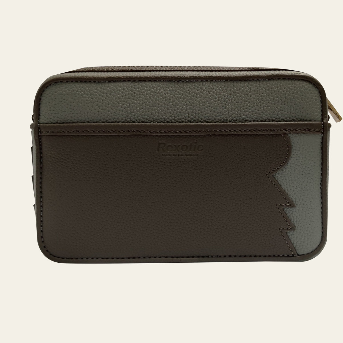 Rexotic Shoulder Bag Storm Grey – Gold Hardware