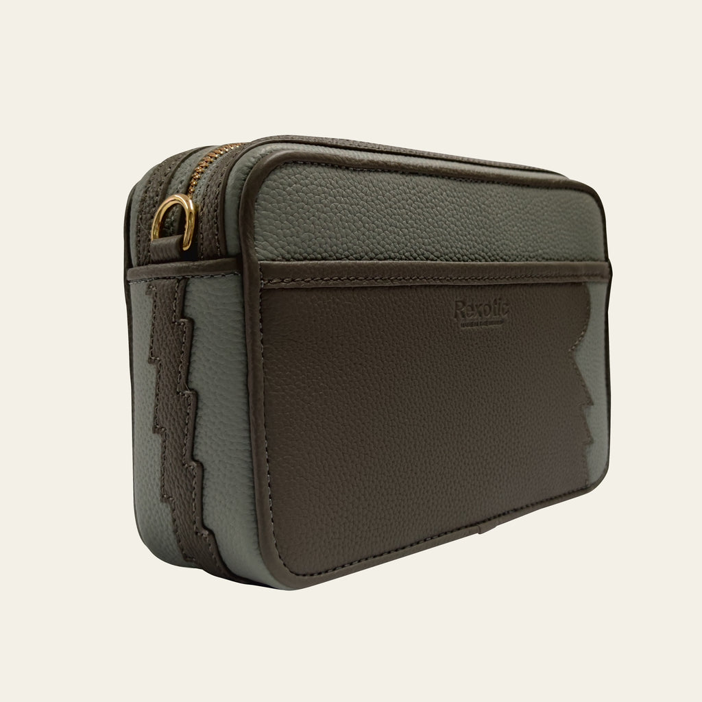 Rexotic Shoulder Bag Storm Grey – Gold Hardware
